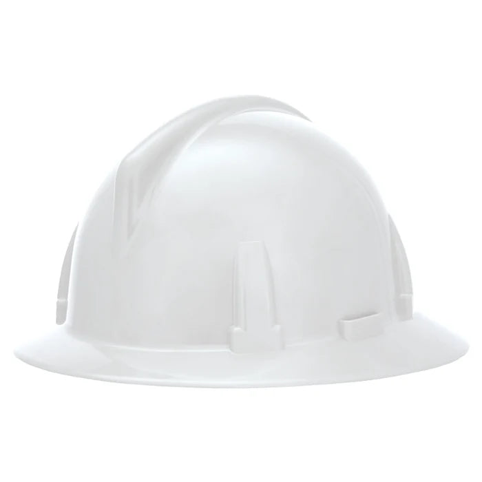 MSA® Topgard Full Brim Hard Hat - Fas-Trac III Suspension - White
