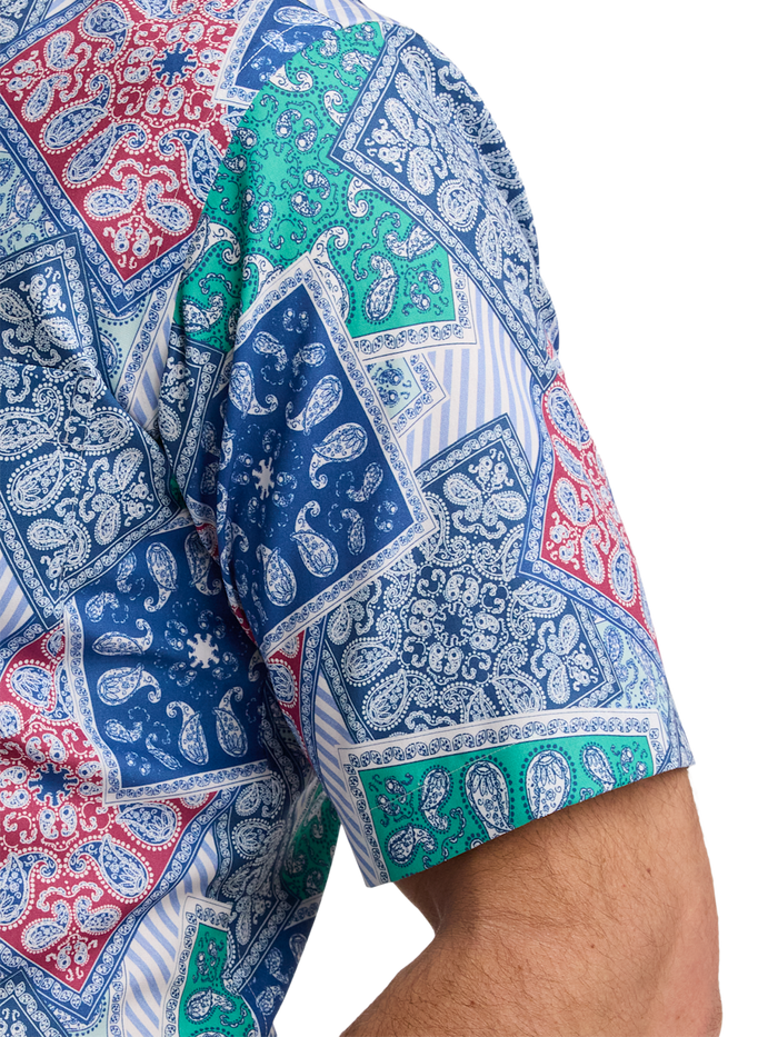 Alternate Image of Non-iron Cotton Bandana Dress Shirt With Contrast Trim-3