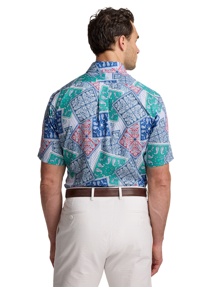 Alternate Image of Non-iron Cotton Bandana Dress Shirt With Contrast Trim-4