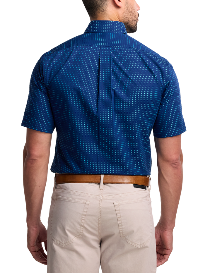 Alternate Image of Non-iron Cotton Dot Dress Shirt With Contrast Trim-4