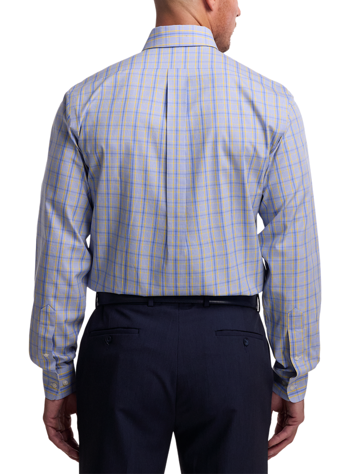 Alternate Image of Non-iron Cotton Glen Plaid Dress Shirt With Contrast Trim-4