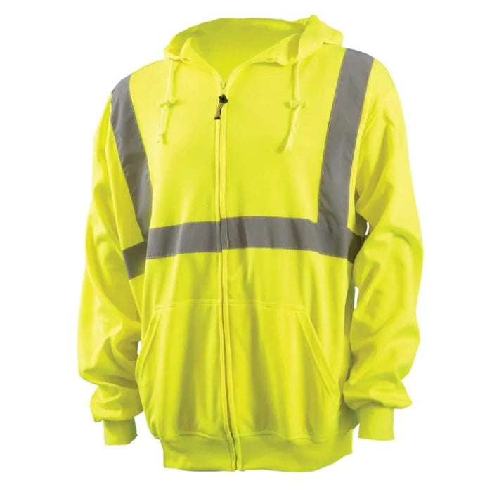 OccuNomix® Lightweight Hi Vis Safety Sweatshirt Hoodie - ANSI Class 2 - LUX-SWTLHZ