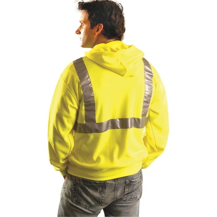 OccuNomix® Lightweight Hi Vis Safety Sweatshirt Hoodie - ANSI Class 2 - LUX-SWTLHZ
