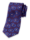 Product Image of Paisley Deco Woven Silk Tie-Purple/Lavender