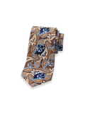 Product Image of Paisley Woven Silk Tie-Blue/Brown