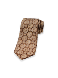 Product Image of Paisley Woven Silk Tie-Brown