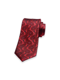 Product Image of Paisley Woven Silk Tie-Red