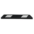 Park-It® Parking Stop Curb - Black with White Stripes - 3 Feet Long - Rubber - GNRS1320WH