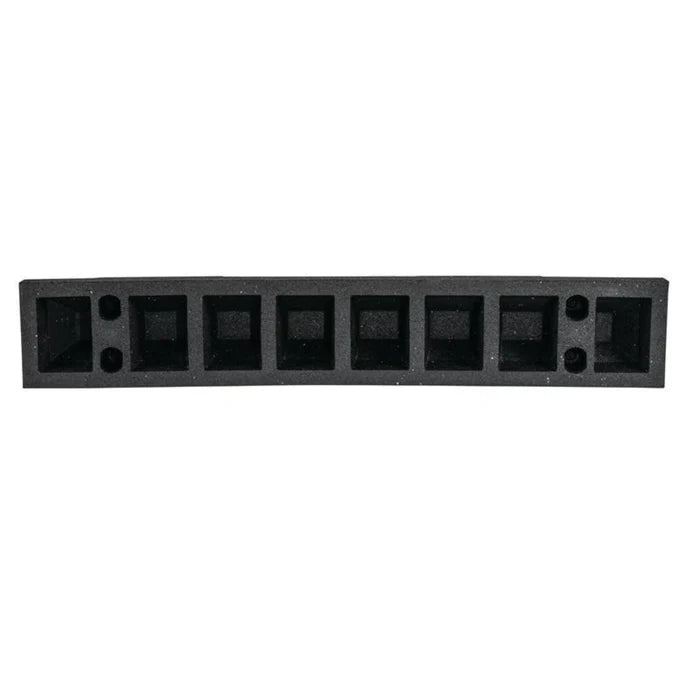 Park-It® Parking Stop Curb - Black with White Stripes - 3 Feet Long - Rubber - GNRS1320WH