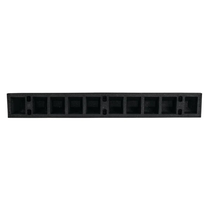 Park-It® Parking Stop Curb - Black with White Stripes - 4' Feet Long - Rubber - GNRS1420BW
