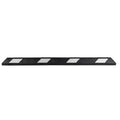 Park-It® Parking Stop Curb - Black with White Stripes - 6' Feet Long - Rubber - GNRS1620WH