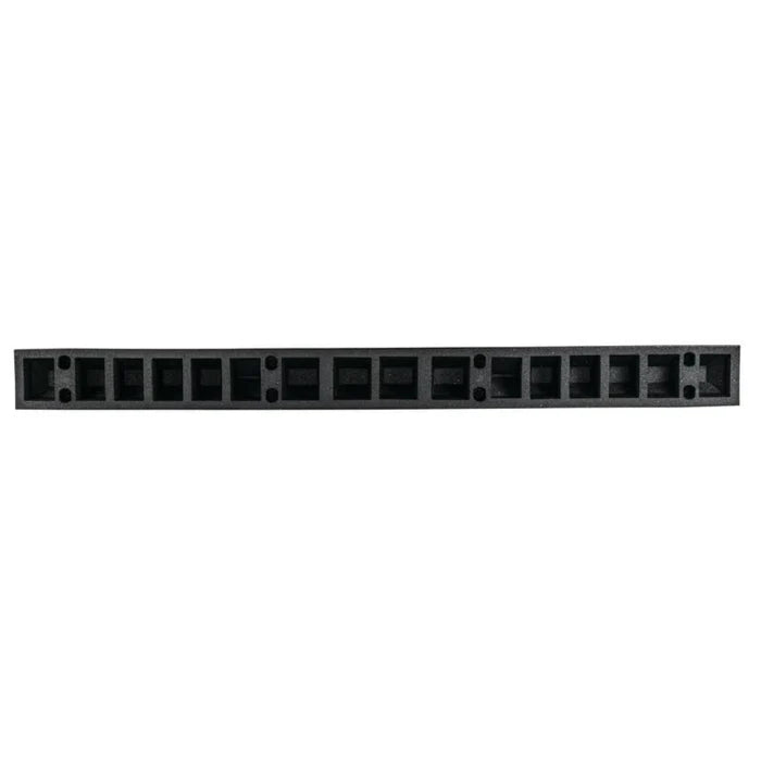 Park-It® Parking Stop Curb - Black with White Stripes - 6' Feet Long - Rubber - GNRS1620WH