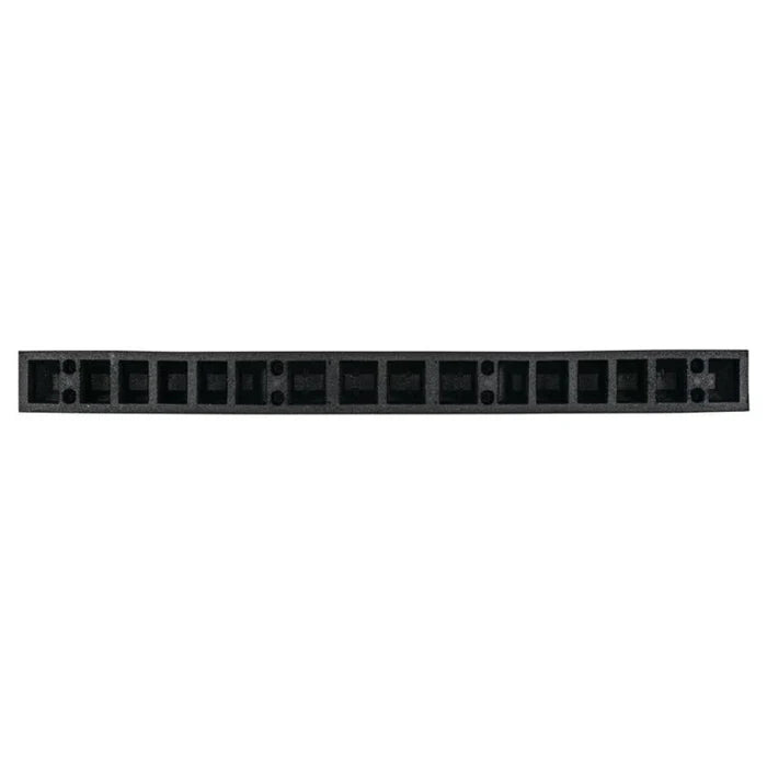 Park-It® Parking Stop Curb - Black with Yellow Stripes - 6' Feet Long - Rubber - GNRS1610YB