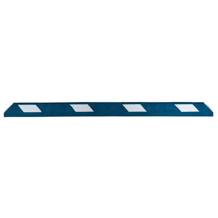 Park-It® Parking Stop Curb - Blue with White Stripes - 6' Feet Long - Rubber - GNRS1620WB