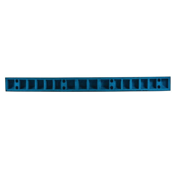 Park-It® Parking Stop Curb - Blue with White Stripes - 6' Feet Long - Rubber - GNRS1620WB