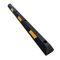Parking Curb Block - 6 ft Long Wheel Stop - Yellow / Black Striped Rubber