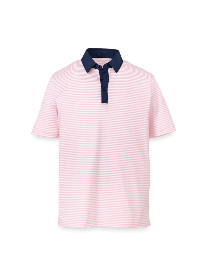 Product Image of Performance Blend Three Button Polo-Pink