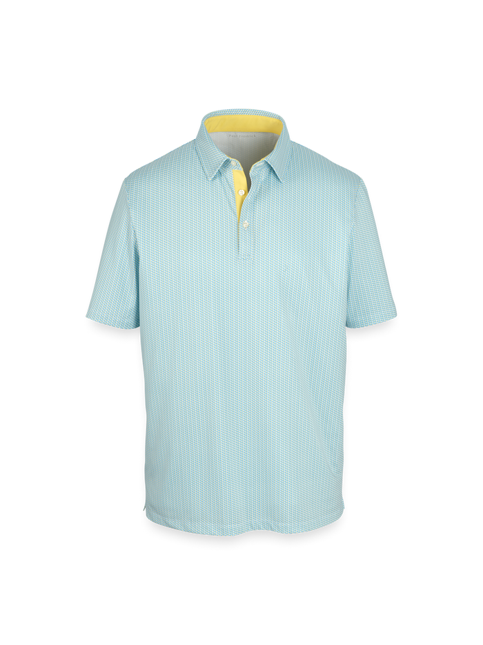 Product Image of Performance Blend Three Button Polo-Yellow Multi