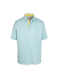 Product Image of Performance Blend Three Button Polo-Yellow Multi