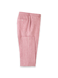 Product Image of Pinstripe Linen Flat Front Suit Pants-Pink/White