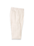 Product Image of Pinstripe Linen Pleated Suit Pants-White/Red