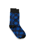 Product Image of Plaid Cotton Blend Socks-Blue/Black
