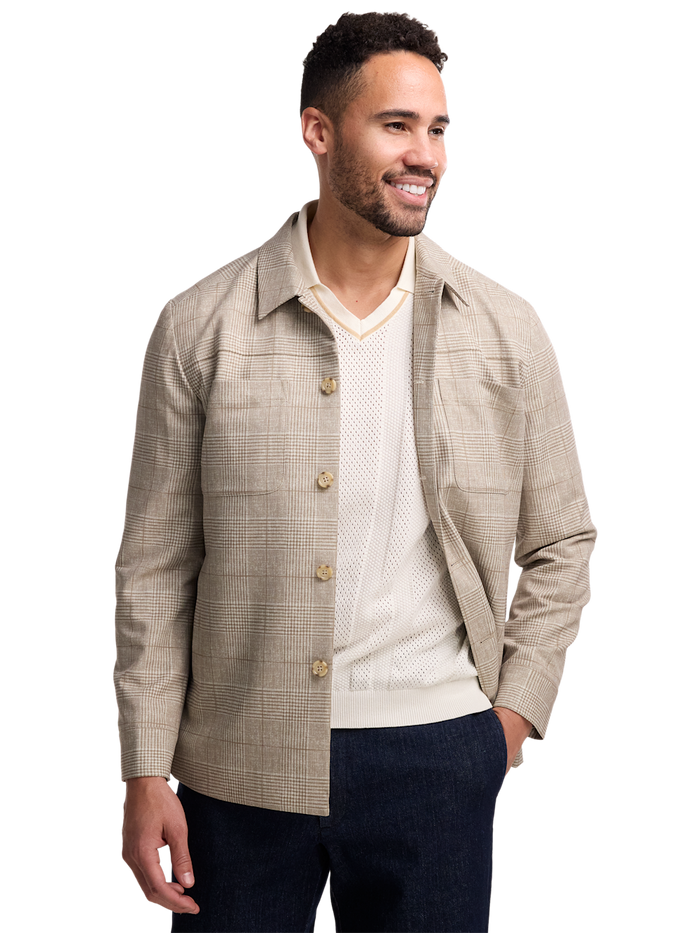Alternate Image of Plaid Shirt Jacket-1