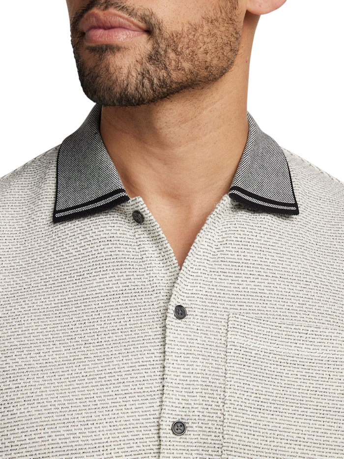 Alternate Image of Polyester Blend Button Front Polo-2