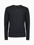 Pull uomo girocollo lana grigio tinta unita - Gallo 1927 - Official Online Shop