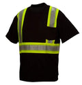 Pyramex Enhanced Visibility And Lightweight Black Safety T-Shirt - Class 1 - RTS23