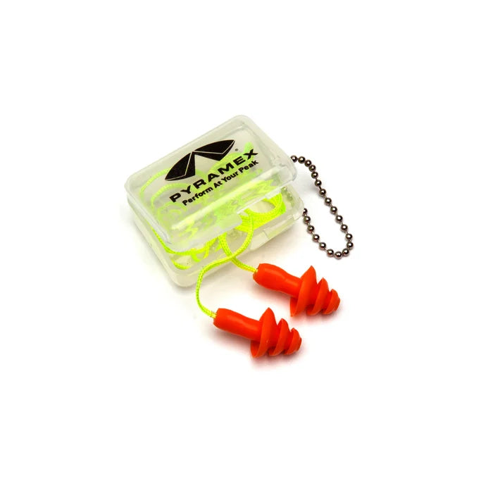 Pyramex® Flexible And Reusable Earplugs In Plastic Case - 25 NRR - RP3001PC