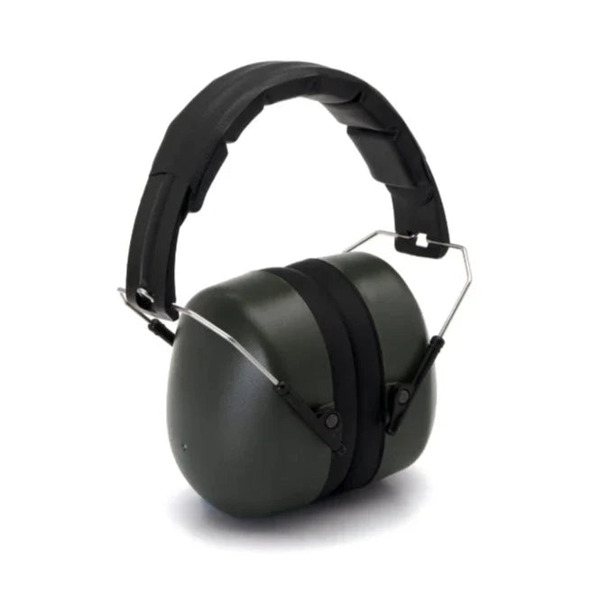Pyramex Fold-Away Padded Headband Passive Earmuffs - 27 NRR - PM3010
