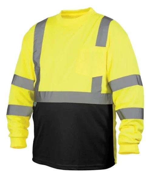 Pyramex Hi-Vis - Black Bottom Safety T-Shirt - Class 3 - RLTS31B