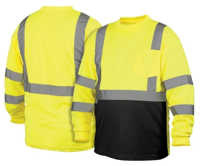 Pyramex Hi-Vis - Black Bottom Safety T-Shirt - Class 3 - RLTS31B