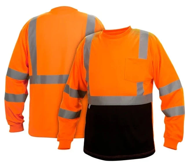 Pyramex Hi-Vis - Black Bottom Safety T-Shirt - Class 3 - RLTS31B