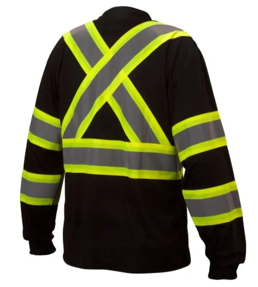 Pyramex Long Sleeve X - Back Safety Shirt With Drawstring Hood - RCLTS31