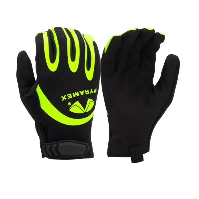 Pyramex Hi-Vis Abrasion Resistant Touchscreen Capability Safety Gloves - GL105HT