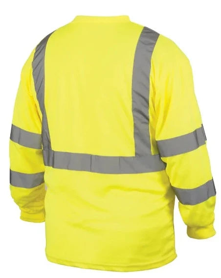 Pyramex Hi-Vis Lightweight Long Sleeve Safety T-Shirt Class 3 - RLTS31