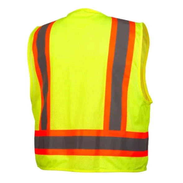 Pyramex® Hi Vis Lightweight Surveyor Safety Vest - RVZ24CP