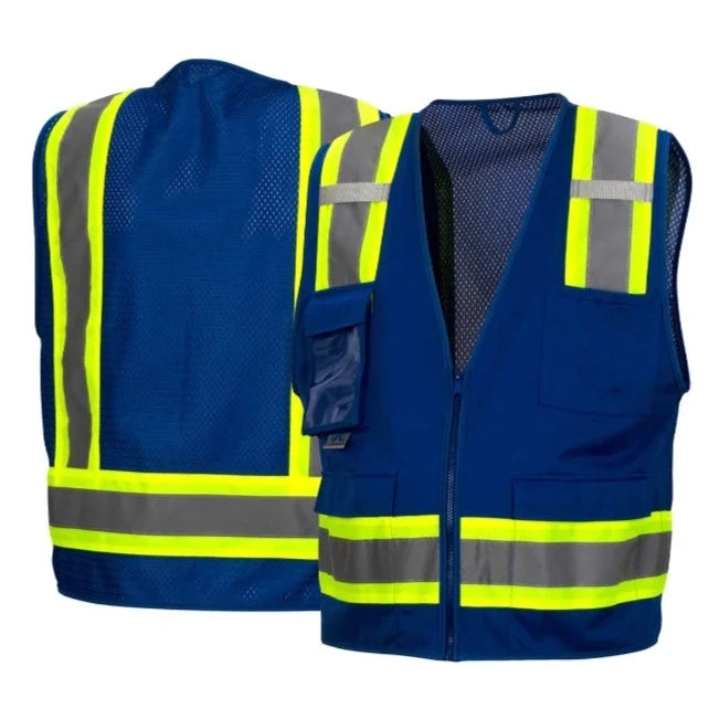 Pyramex® Hi Vis Lightweight Surveyor Safety Vest - RVZ24CP