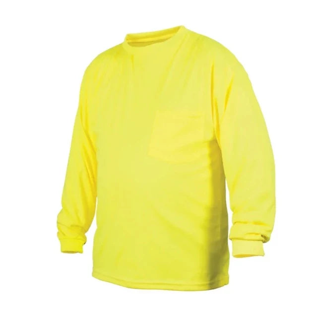 Pyramex Hi-Vis Long Sleeve Moisture Wicking Safety Shirt - RLTS31NS