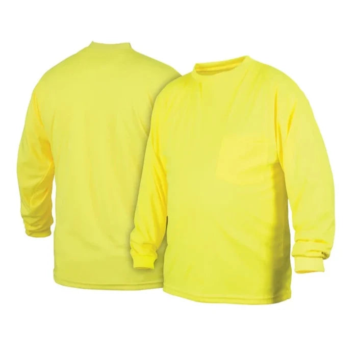 Pyramex Hi-Vis Long Sleeve Moisture Wicking Safety Shirt - RLTS31NS