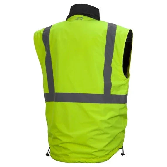 Pyramex Hi Vis Reversible Windbreaker Weatherproof 4 in 1 Bomber Safety Jacket - ANSI Class 3 - RJR34