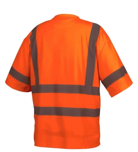 Pyramex Hi-Vis Short Sleeve Moisture Wicking Safety Shirt - Class 3 - RTS34