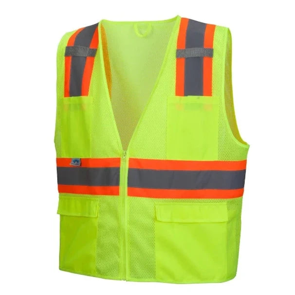 Pyramex Hi Vis Surveyor Two Tone Mesh Safety Vest - Class 2 - RVZ23