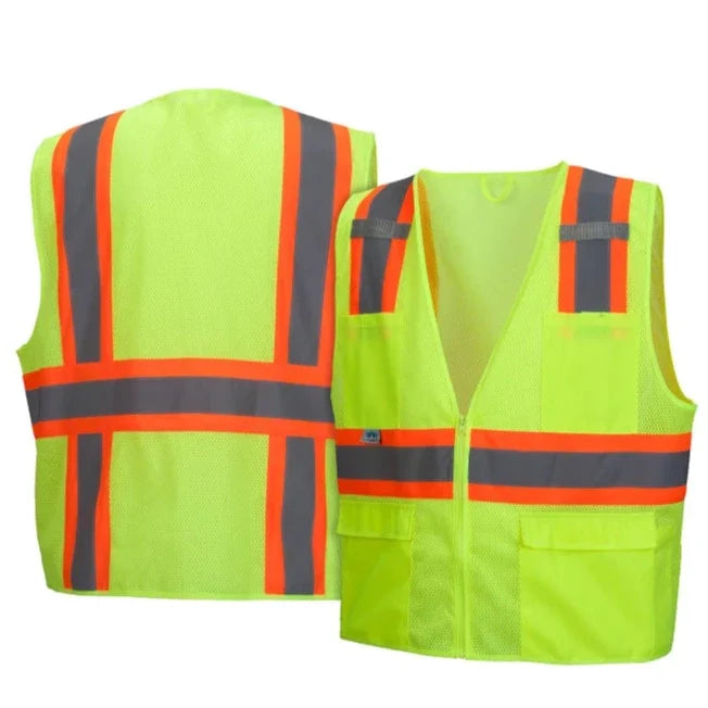 Pyramex Hi Vis Surveyor Two Tone Mesh Safety Vest - Class 2 - RVZ23
