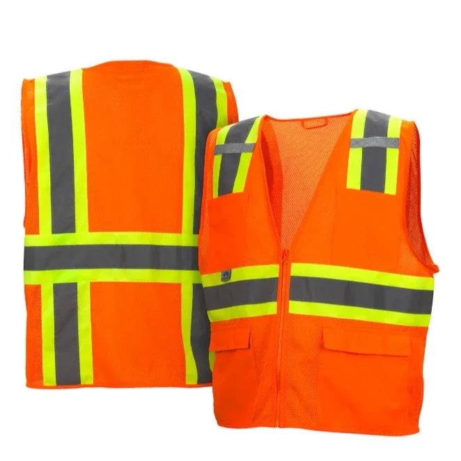 Pyramex Hi Vis Surveyor Two Tone Mesh Safety Vest - Class 2 - RVZ23