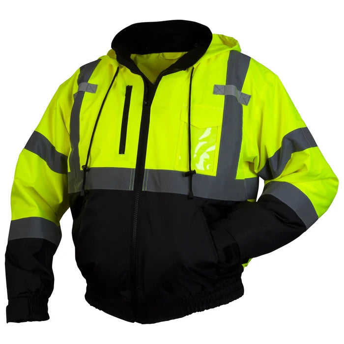 pyramex-black-bottom-bomber-jacket-removable-fleece-liner-class-3-rj31