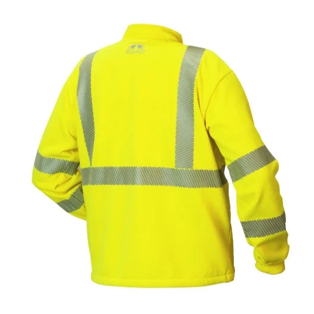 Pyramex Hi Vis Waterproof Zipper Closure - Detachable Hood - ANSI Class 3 Parka Safety Jacket - RPB38