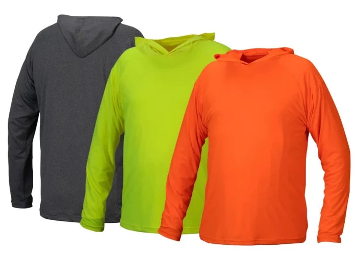Pyramex Hi-Vis Long Sleev Pullover Hoodie - UPF Protection - RLPH1NS